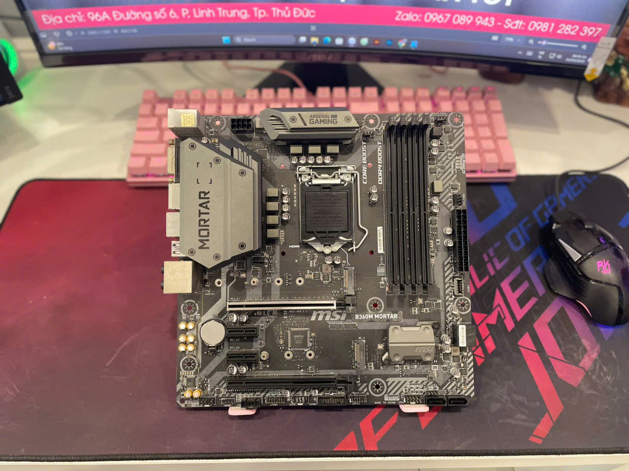 Main B360M MSI Mortar Gaming Intel thế hệ 8 9